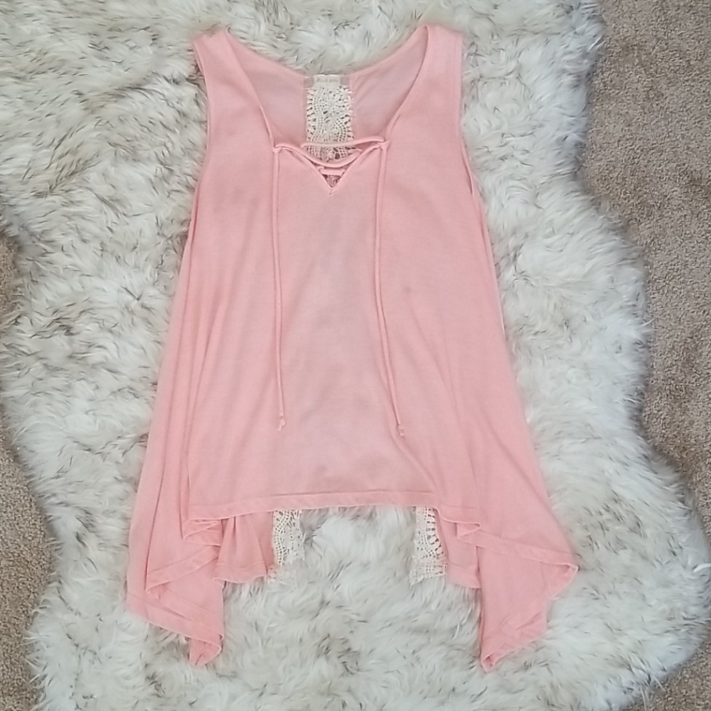 *Last Chance* Open Back Coral Tank Top - Picture 1 of 3